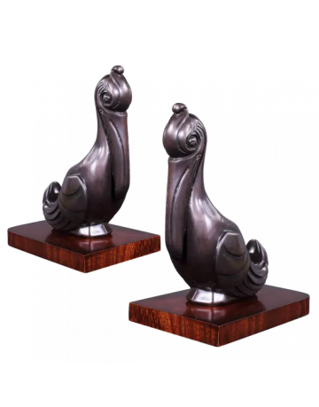 80046 bookstandpairofpelicanbrassstatueemnew2016 1