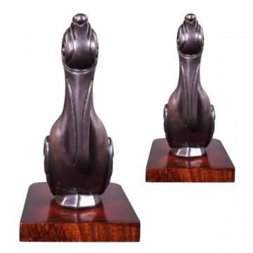 80046 bookstandpairofpelicanbrassstatueemnew2016 2