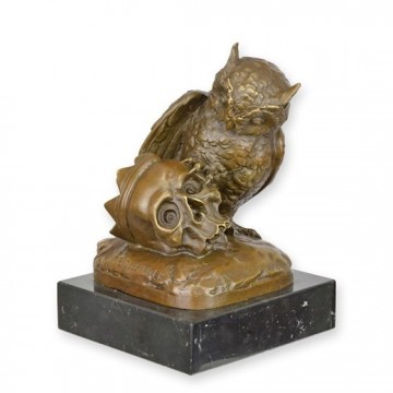 Bx 70 skull owl bronze